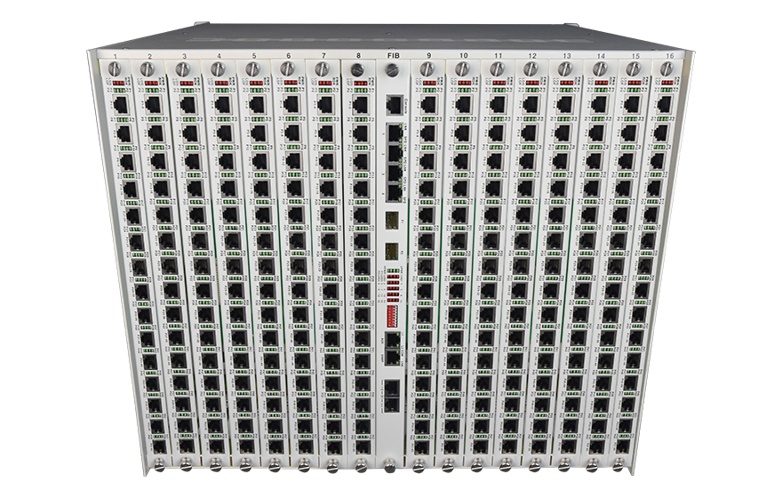 飛暢科技-960路電話光端機（8U 19英寸，SFP 1+1光備份）