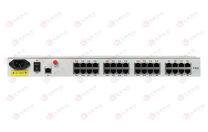 飛暢科技-32路電話+16E1+4FE+4GE+2路數(shù)據(jù)+SNMP+console（19英寸，物理隔離）電話光端機
